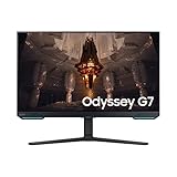 Samsung Odyssey G70B Gaming Monitor LS28BG700EP, 28 Zoll, IPS-Panel, UHD-Auflösung, FreeSync Premium Pro, G-Sync kompatibel, 1 ms Reaktionszeit, Bildwiederholrate 144 Hz, Schwarz