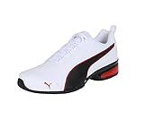 PUMA Unisex Leader VT SL Laufschuhe, Puma White-Puma Black-Flame Scarlet, 41 EU