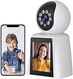 CXVX Drahtlose Kamera, bidirektionale Video Chat Kamera de seguridad para casas, WiFi Sicherheits Monitor für Home Sicherheit im Inneren des Kindes altes Kindermädchen Hund Haustier