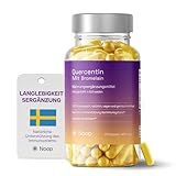 Premium Quercetin Fruchtextrakt Hochdosiert 400mg Mit Bromelain für beste Aufnahme - 60 Vegane Kapseln - 2 Monate Vorrat