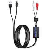 DA Wandler, CAMWAY 192KHz DAC Digital zu Analog Wandler Audio Konverter, SPDIF Optisch Toslink zu Analog RCA Audio, mit 0,75M RCA Männlich+1M Optischem Kabel für HDTV DVD Blu-ray Sky Spielekonsole