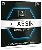 Gitarrensaiten Konzertgitarre - Premium Nylon-Saiten für Klassische-, Konzert-& Akustik-Gitarre - 6 Saiten Set