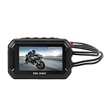 Motorrad-Dash-Kamera, Dual-Aufnahme Vorne und Hinten 1080P, Nachtsicht, 3-Zoll-IPS-Touchscreen, IP67 Wasserdicht, GPS WiFi, für Motorrad ATV UTV Schneemobil