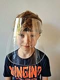 Cabojo Kinder Gesichtsschutz – Visier aus Kunststoff mit Stickern – Face Shield Made in Germany