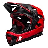 Bell Unisex – Erwachsene Super DH Mips Fahrradhelm MTB, matt/Gloss red/Black fasthouse, M | 55-59cm