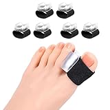 YUXIANLB 6 Stück Zehenspreizer Hallux Valgus Zehenstrecker Gel Zehenspreizer für Bunion Korrektur Überlappende Zehen Zehenspreizers Zehentrenner Silikon Hammerzehen Korrektur Frauen und Männer