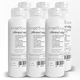 AngelSounds Ultraschallgel 1.500ml (6 x 250 ml) - Fetal-Doppler Übertragungsgel - Sonographie Gel für Ultraschallgeräte - Kontaktgel