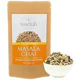 Masala Chai Tee Lose Gewürzmischung 100g, Indische Gewürze für Chaitee oder Chai-Latte, 100% Natürlich nicht Aromatisiert, TeaClub Tea