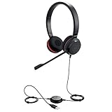 Jabra Evolve 30 MS HD Audio Stereo Headset, Schwarz (Renewed)
