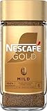 NESCAFÉ GOLD Mild, löslicher Bohnenkaffee, Instant-Kaffee aus erlesenen Kaffeebohnen, koffeinhaltig, 1er Pack (1 x 200g)