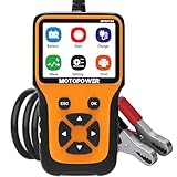 MOTOPOWER MP0515A 12-V-Autobatterietester Automotive 100-2000 CCA Batterieladetester Auto-Kurbel- und Ladesystem Test-Scan-Tool Digital Battery Alternator Analyzer