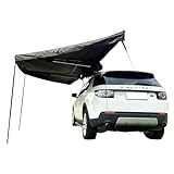 JCSRYD Camping Vorzelt 200 cm Großer, Ausziehbarer Sonnenschutz für Dachträger, 180° Sektor Carside Zelt, Wasserdichtes SUV Überdachungs Wohnmobilzelt, für SUV/LKW/Van