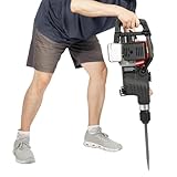 33CC 2 Hub Benzin Abbruchhammer Heavy Duty Post Driver Betonbrecher 3 In 1 Punch Drill Fence Knocker Kit mit Spitze & Flachmeißel 3 Bohrer
