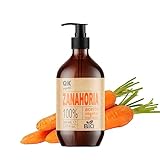 Qknatur - Karottenöl 250 ml - 100% rein und natürlich - Natürlicher Sonnenbronzer - Spendet Feuchtigkeit und verjüngt die Haut - Repariert das Haar