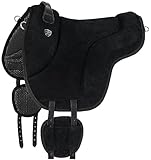 Equinate Reitpad California Wildleder Bareback Pad Reitkissen Pferd Schwarz