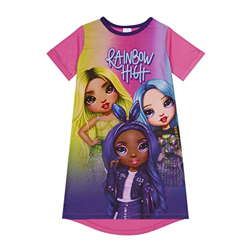 Rainbow High Mädchen-Nachthemd, Puppen-Nachthemd, Alter 5 bis 12 Jahre alt, rose, 9-10 Jahre