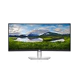 Dell S3423DWC USB-C 34 Zoll WQHD (3440x1440) 21:9 1800R Curved Monitor, 100Hz, VA, 4ms, AMD FreeSync, 99% sRGB, Eingebaute Lautsprecher, USB-C, 2x HDMI, 3x USB, 3 Jahre Garantie