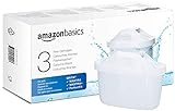 Amazon Basics Wasserfilterkartuschen, 3 Stück, passend für alle BRITA Systeme inkl. PerfectFit & Amazon Basics Systeme