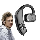 Freisprech-Ohrhörer, Kabelloses Freisprech-Headset - Kabellose Sportkopfhörer Mit LED-Anzeige | HiFi-Sound, Rauschunterdrückung Und 180-Grad-Drehung, Luftleitungskopfhörer Zum Radfahren