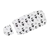 Qukaim Jungen Puckdecke Swaddle Sack Set, weiche elastische Anti-Schreck-Baby-Wickeldecke und Mütze, Neugeborene Wrap für 0 bis 3 Monate, Rinder-Design
