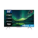 Metz LED TV UHD/4K Google TV (Netflix, Prime Video, Disney+, MyCanal, OCS, Apple TV...) HDR10/HLG/Alexa mit DVB-T2/C/S2 Tuner – MUD7000 Serie – Neuheit 2024 (50 Zoll (127 cm))