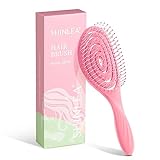 SHINLEA Haarbürste ohne Ziepen, Kopfhaut Massagebürste Detangler-Bürste für Damen, Herren & Kinder - Entwirrbürste auch für Locken & Lange Haare (Rosa)