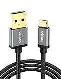 UGREEN Micro USB Kabel Schwarz Micro USB 2.0 Ladekabel Schnellladekabel Micro USB kompatibel mit Galaxy S7 S6 Edge S6 S5 A3 J7 Huawei P Smart P40 Lite E P10 Lite Y9 Y8 PS4 Controller usw. (0.5m)