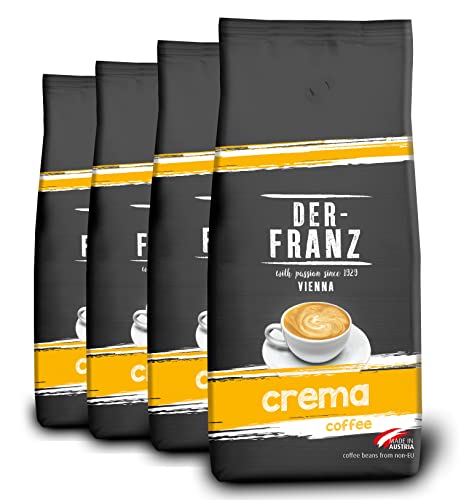 Der-Franz Crema-Kaffee UTZ, gemahlen, 4 x 1000 g