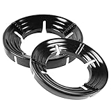 iplusmile 1 Stück Energiesparabdeckung Brennerschutz Für Gasherde Gasbrenner Einzel Haube Rostfrei Aluminium Windschutzscheibe Gasherdbrennerabdeckungen Drinnen Herdplattenschutz Black Eisen