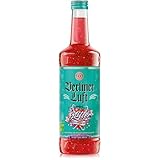 Berliner Luft Glitter Erdbeere | Kultiger Pfefferminzlikör mit Erdbeergeschmack und Glitzer | Minze & Erdbeere | Vegan & glutenfrei | Made in Berlin | 18% Vol. | 0,7L