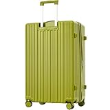 LIANGFUN Hartschalen-Koffer, Rollkoffer, Reisekoffer, Handgepäck 4 Rollen, ABS-Material, TSA Zollschloss, 65 * 43 * 28, grün