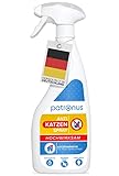 Katzen-Abwehrspray gegen Urinieren & Kratzen 500ml - Fernhalte-Spray gegen Katzen mit Sofortwirkung - inkl. Knabberschutz - hochwirksam - Katzen Spray gegen Markieren