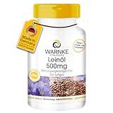 Leinöl 500mg Kapseln - Flaxseed Oil 500mg - 250 Softgels - pflanzliche Omega 3-6-9 Kapseln - hochdosiert - Großpackung | Warnke Vitalstoffe - Deutsche Apothekenqualität