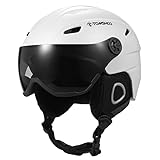 TOM SHOO Skihelm mit Visier für Herren und Damen - Unisex für Erwachsene