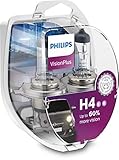 Philips 12342VPS2 VisionPlus +60% H4 Scheinwerferlampe 12342VPS2, 2er Kit