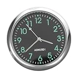 PartyKindom Leuchtender Zeiger klein Autouhren für Dash Mini-Fahrzeuguhr Bindestrich Uhr für Armaturenbrett LKW Auto Uhr Auto Zeituhr Auto Zeitmesser automatische Uhr Auto-Taschenuhr Quarzwerk