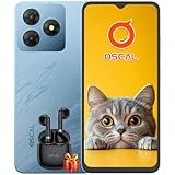 OSCAL Handy Ohne Vertrag | Android 14, 6GB RAM + 64GB ROM, 2TB TF | Octa-Core, 6,56” HD+, 5000mAh Akku, 13MP+8MP Kamera Smartphone Günstig Neu | Dual SIM, Simlockfrei, GPS, 2 Jahre Garantie