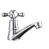 Wasserhahn Kaltwasser,Single Kaltwasserhahn Waschbecke Moderne Waschtischarmatur,Waschbecken Kaltwasser Armatur Waschbecken mit Filter Für Waschbecken Badezimmer
