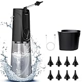 Elektrischer Ohrenreiniger Ohrenschmalz Entferner, Wolady Wiederaufladbar Ohrreiniger, IPX7 Wasserdicht Ohrenspülung für Erwachsene Kinder, 3 Reinigungsmodi 6 Ersatzspitzen