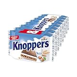 Knoppers – 1 x 200g – Gefüllte Waffelschnitte mit Milchcreme und Nougatcremefüllung