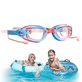 Schwimmbrille für Kinder, Schwimmbrille für | Taucherbrille - Antibeschlag Komfortables Armband UV-Schutz Klare Sicht Ohne Auslaufen Schwimmbrille für Jugendliche inkl