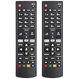 Fernbedienung für LG Fernseher Smart TV - Universal Remote (2er-Pack) Ersatzfernbedienung für LG Smart LCD OLED QNED Nanocell 4K UHD Ultra HD TVs