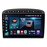 ACAVICA 8-Core 4+64GB Autoradio für Peugeot 308 i T7 2007-2013 9 Zoll Android 13 Touchscreen Stereo mit Wireless Carplay 4G LTE Bluetooth DSP WiFi (8-Core 4GB Autoradio)