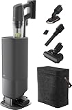 AEG ULTIMATE 8000 Akku Staubsauger mit Absaugstation, Automatik-verlängert Laufzeit, 5-Stufen Filtration, für Hartboden, Teppich, Tierhaare, 25,2V Akku wechselbar, 400ml, Dunkelgrau, AP83AB25DG