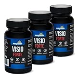 Wellpursan Visio forte (3 x 60 Kapseln) – Hochdosierte Augenvitamine & Augen Kapseln für verbesserte Sehkraft und Augengesundheit – Ideal für 50+ – Augenvital & Augenwohl