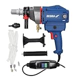 Kernbohrmaschine DEDRA max. Durchmesser Ø 130mm stark1700 W, gewicht 4,8kg, 0-1990RPM, IP20 schutz, softgrip, Stufenlos regelbare Geschwindigkeit, PRCD-Schalter