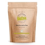 Biotiva Sencha Grüntee Bio 1000g - Top Sencha - 1kg-Spitzenpreis - Mild, leicht grasig, dabei feinherb und blumig - Fairbiotea-Zertifikat - Abgefüllt und kontrolliert in Deutschland (DE-ÖKO-005)