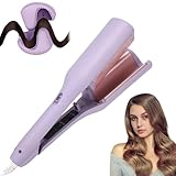 Vmxlso Beach Waves Lockenstab, 32mm Welleneisen für Haare, Mermaid Hair Waver mit 4 Einstellbarer Temperatur, Welleneisen Große Wellen Schnelle Heizung für Lange Kurze Haare