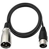MLWSKERTY Vielseitiger Adapterkabel DIN 5PIN Bis 3PIN Kabel Für Lautsprechermixer Instrument Und Mikrofone