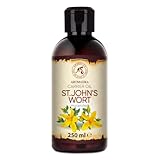 Johanniskrautöl 250 ml - Rein und Natürlich - Kosmetisches Öl - Trägeröl - Pflegeöl - Body Öl - für Hautpflege - Gesicht - Körperpflege - St. John's Wort Oil